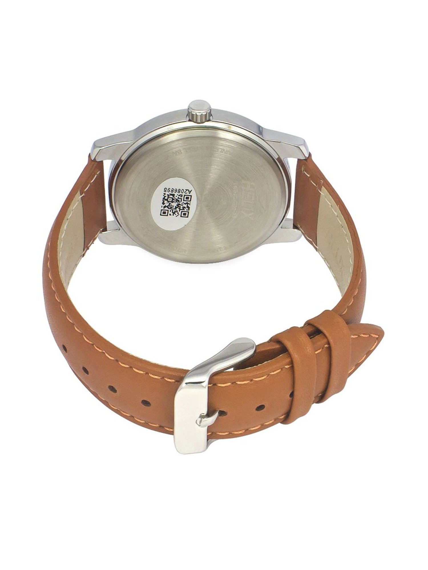 Helix By Timex Black Round Dial Analog Leather Men Watch - TW046HG00