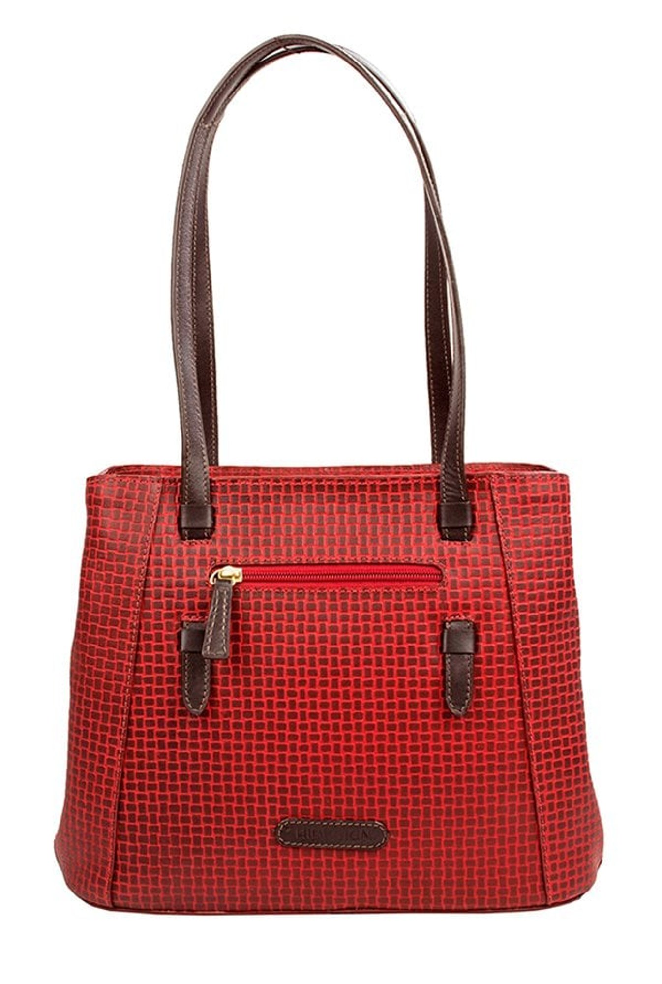 Hidesign SB Leandra 2 Red Textured Leather Shoulder Bag