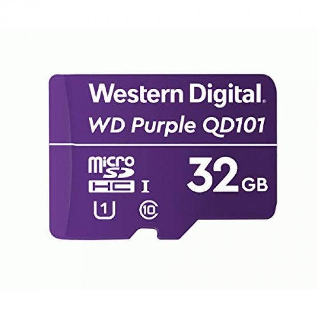 WD Purple WDD032G1P0C 32 GB Class 10/UHS-I U1 microSDHC