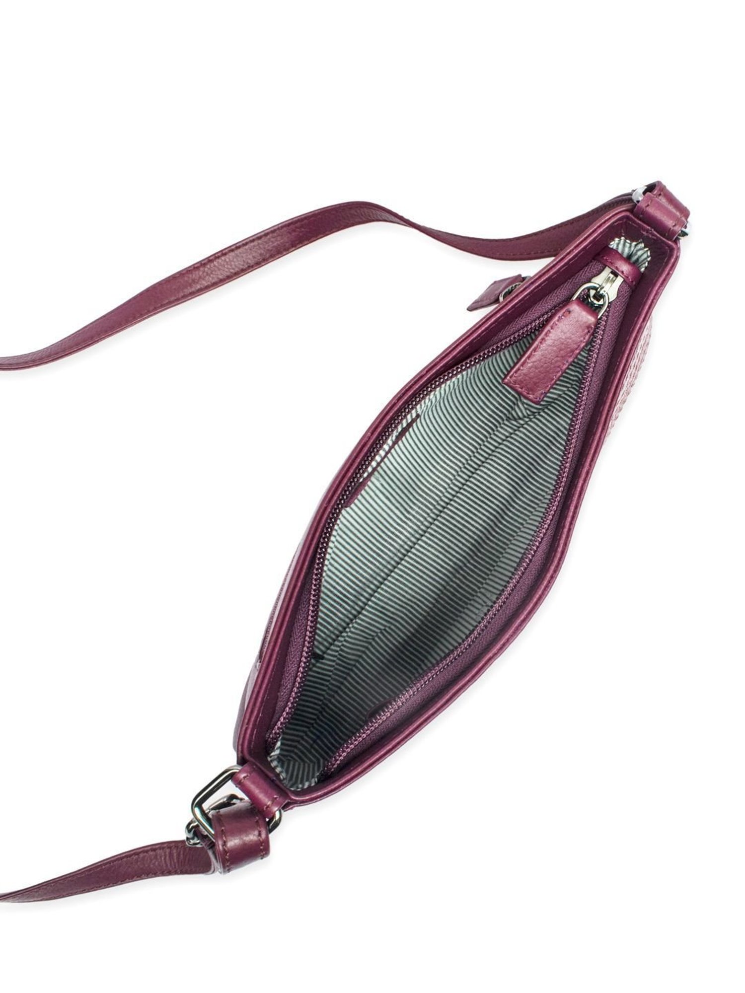 Mai Soli Missy Leather Purple Cross Body Bag