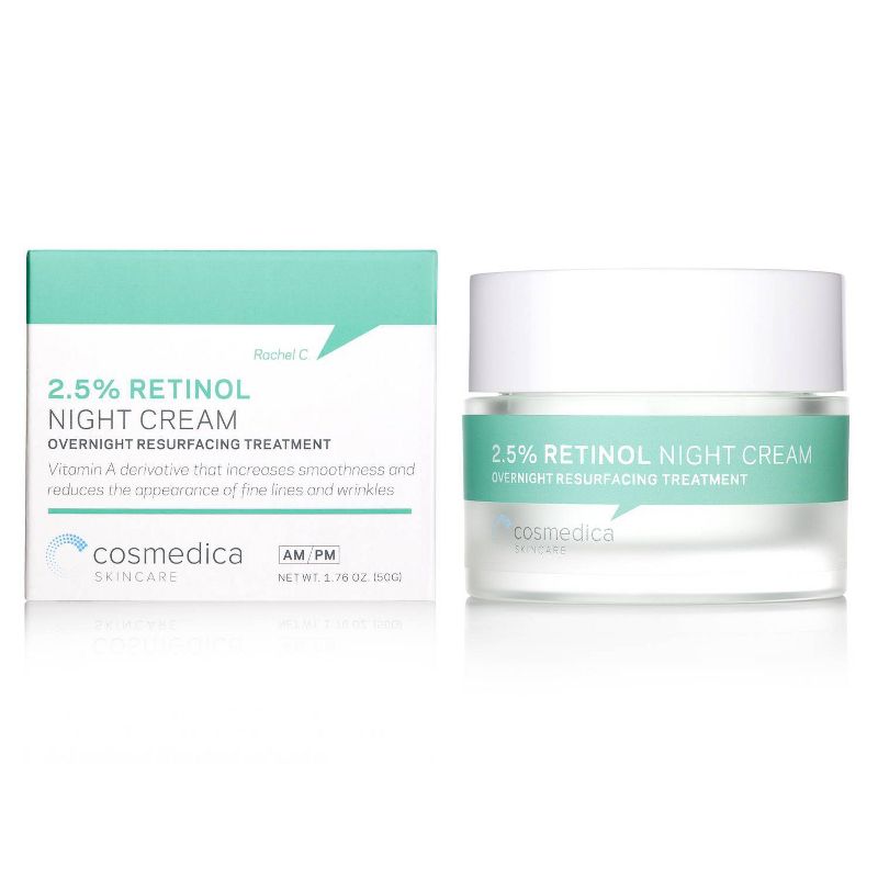 Cosmedica Skincare 2.5% Retinol Facial Night Cream - 1.76oz