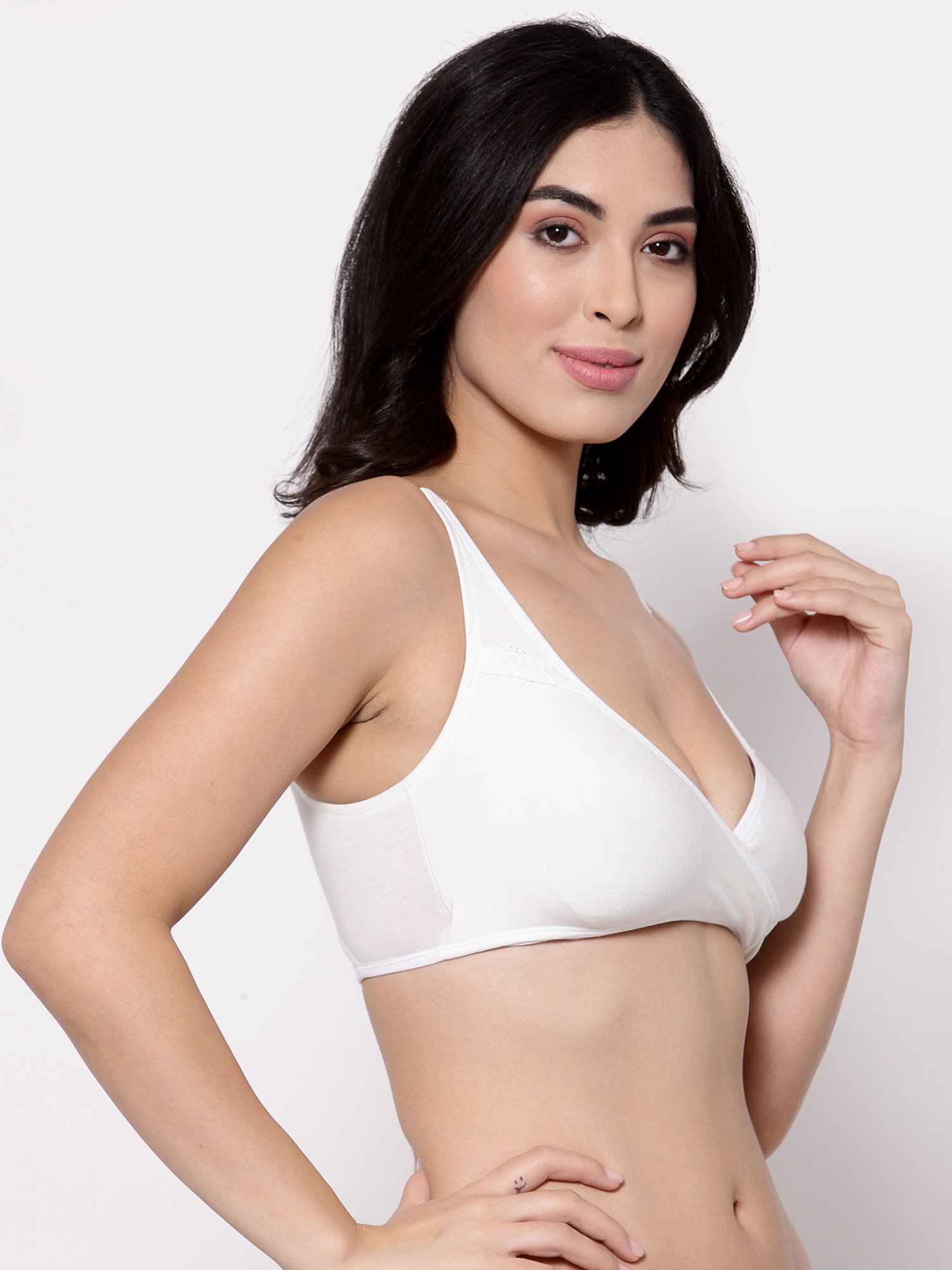 Inner Sense White Non Wired Non Padded Nursing Bra