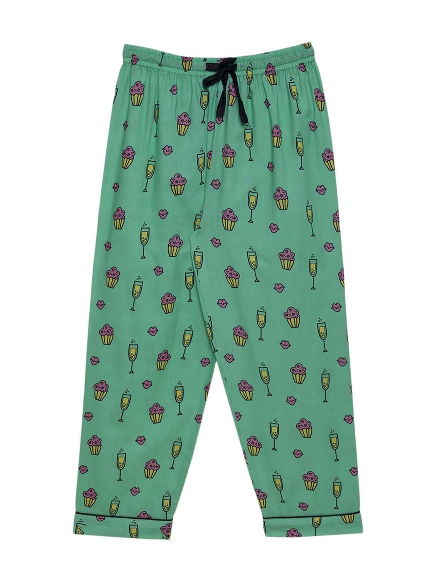 Fluffalump Boys Multicolor Cotton Printed Nightwear Top & Pants Set