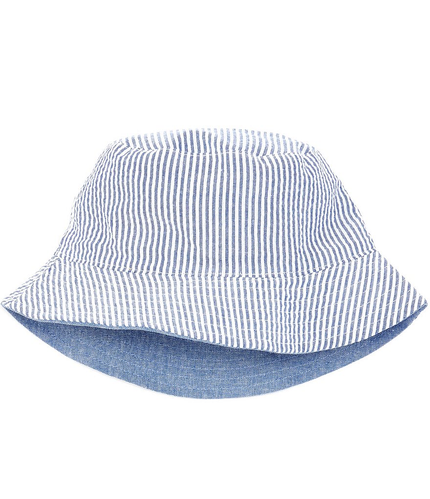 Starting Out Baby Boys Seersucker Stripe Bucket Hat