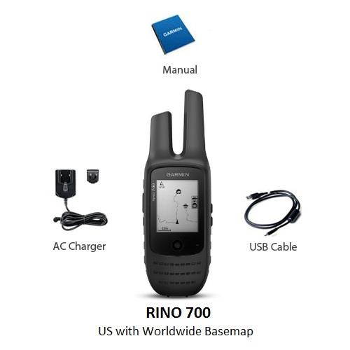 Garmin Rino 700 U.S with Worldwide Basemap