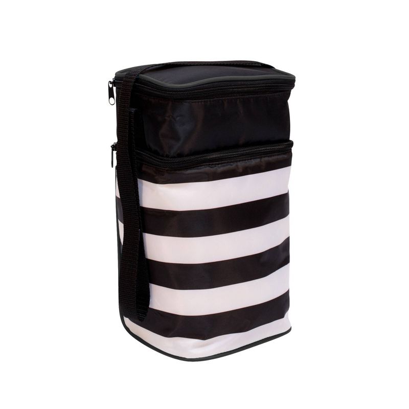 J.L. Childress Six Bottle Cooler - Black Stripe - 30qt