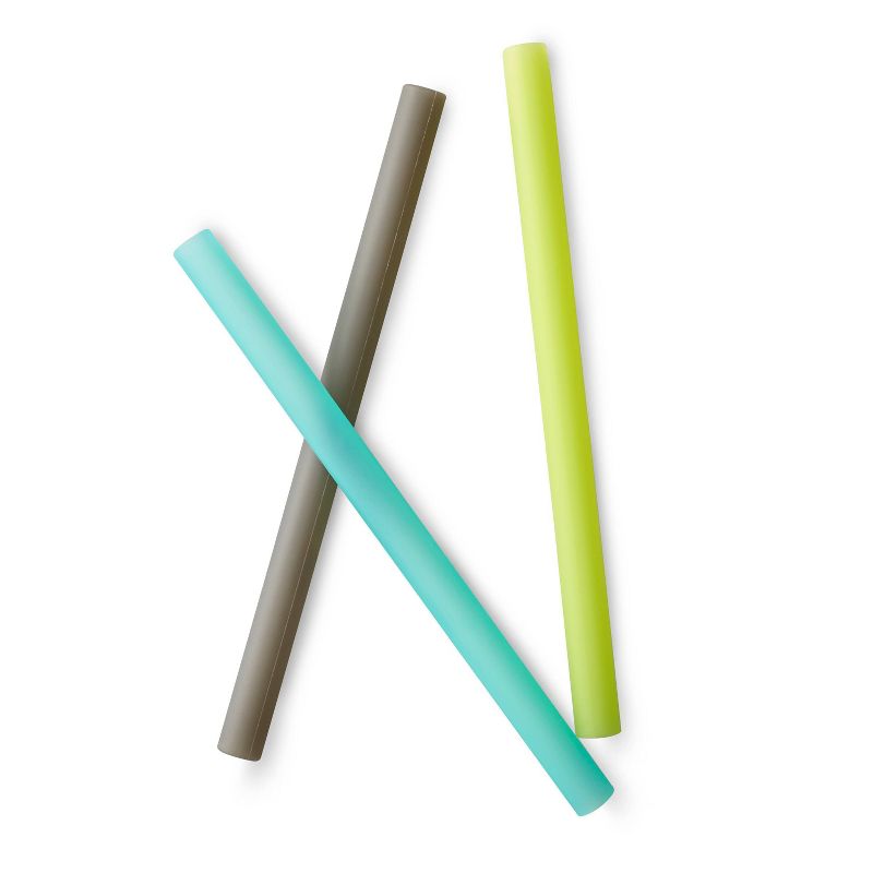GoSili 8.5" 3pk Silicone Reusable Straws