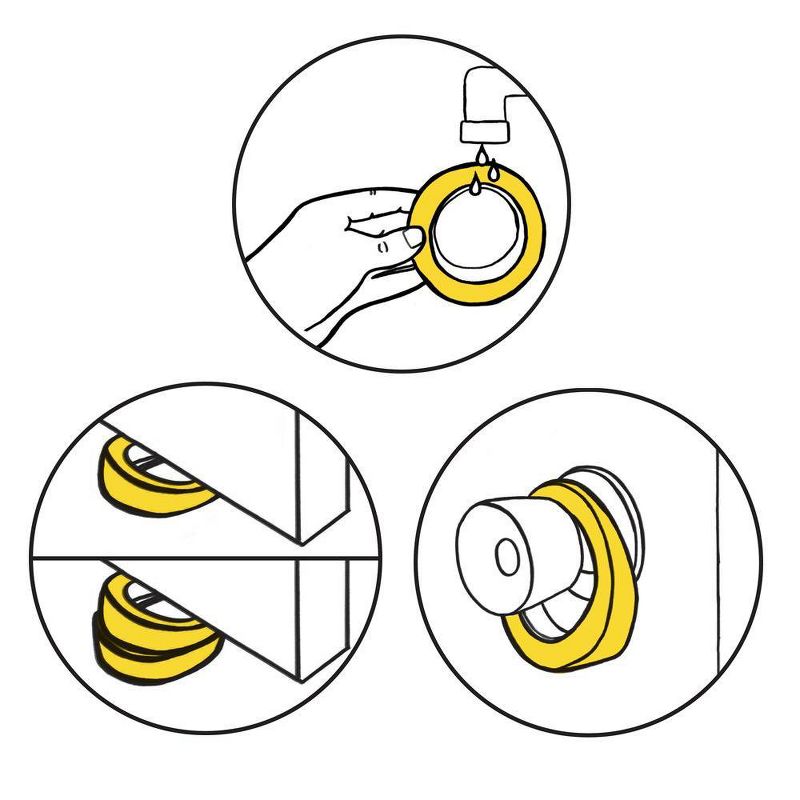 Magic Sliders Clear Doorstops 2-pk.