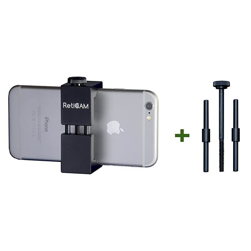 Smartphone Tripod Mount with Hand Grip All Metal HeavyDuty Hand Held Stabilizer and Tripod Mount for Smart Phones and Cameras HG30 Aluminum Red