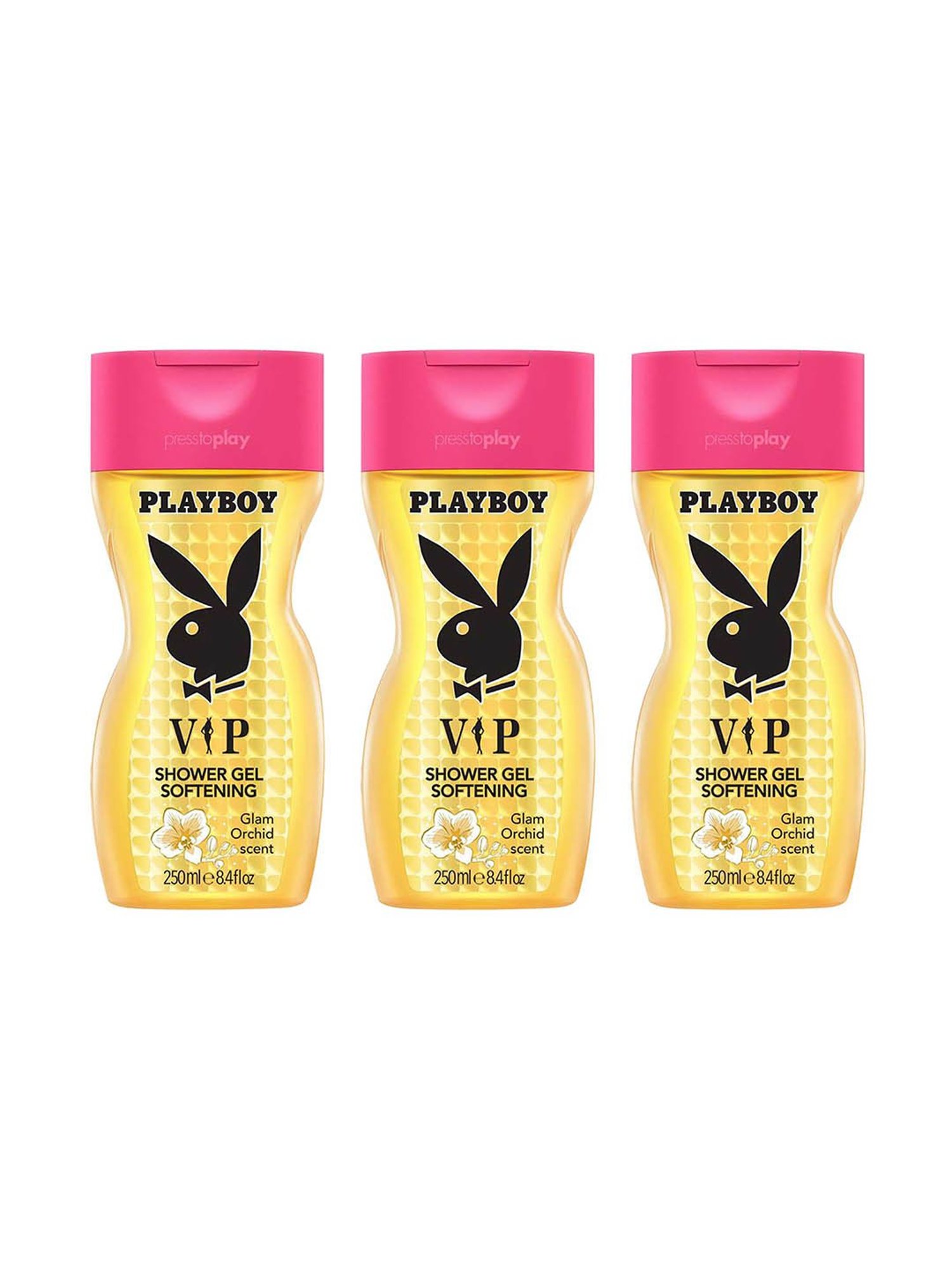 Playboy VIP Shower Gel for Women - Pack of 3