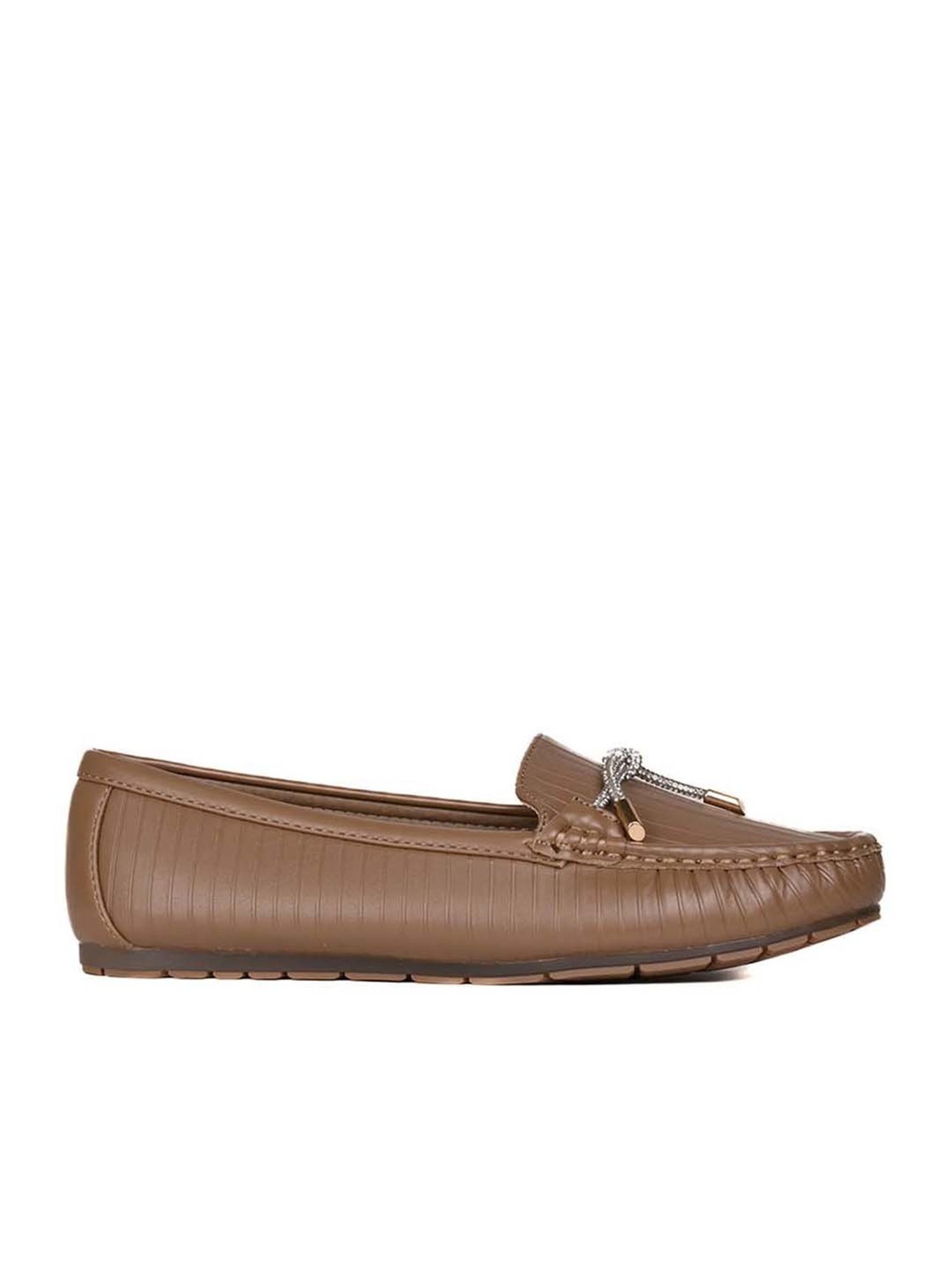 Jove Women's Khaki Casual Moccasins