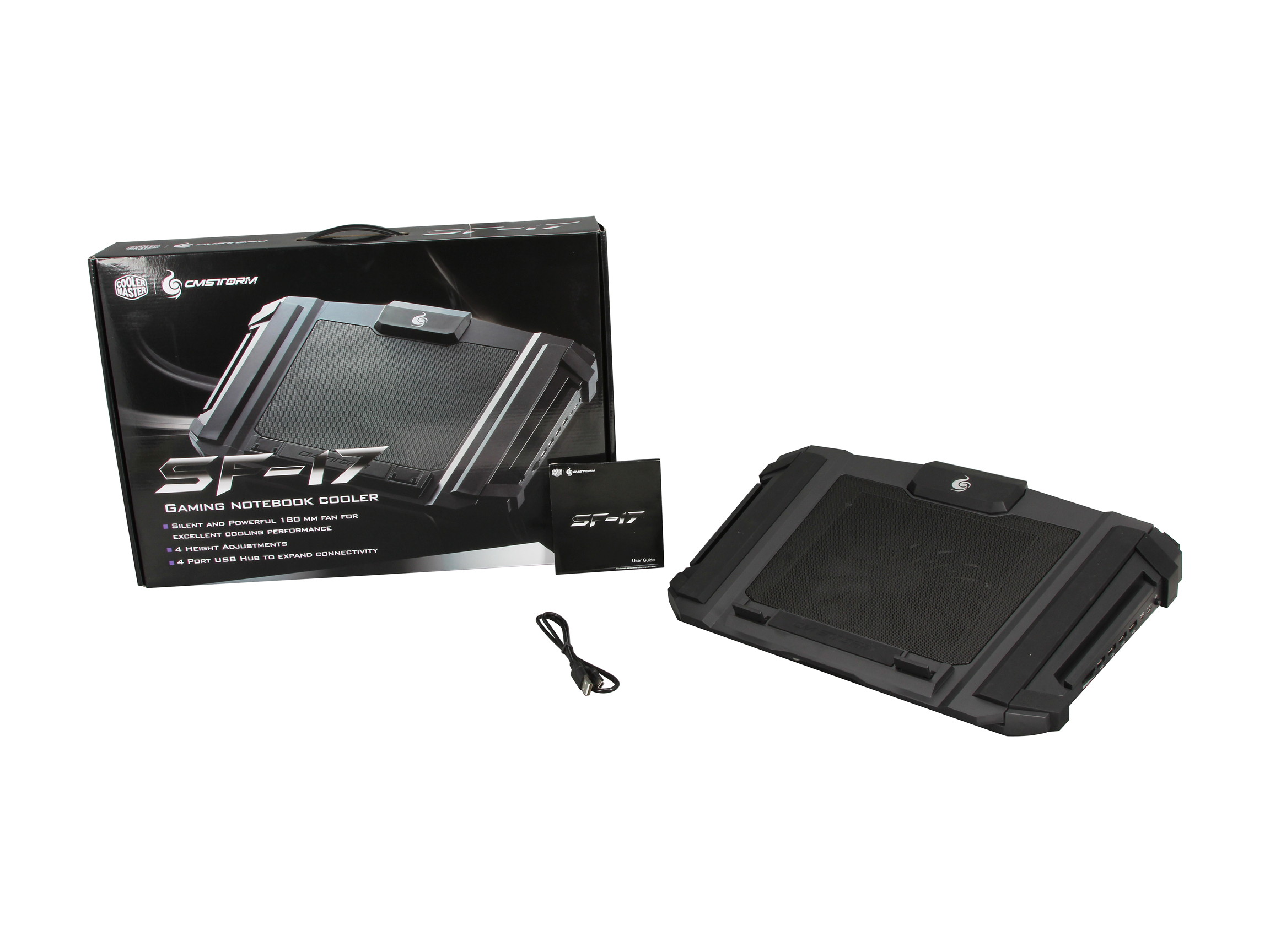 Laptop Cooling Pad, Laptop Cooler with 5 Quiet Red LED Fans for 12"-17" Inch Laptop, Dual USB 2.0 Ports, Portable Angle Adjustable Laptop Stand for Gaming Laptop-Green