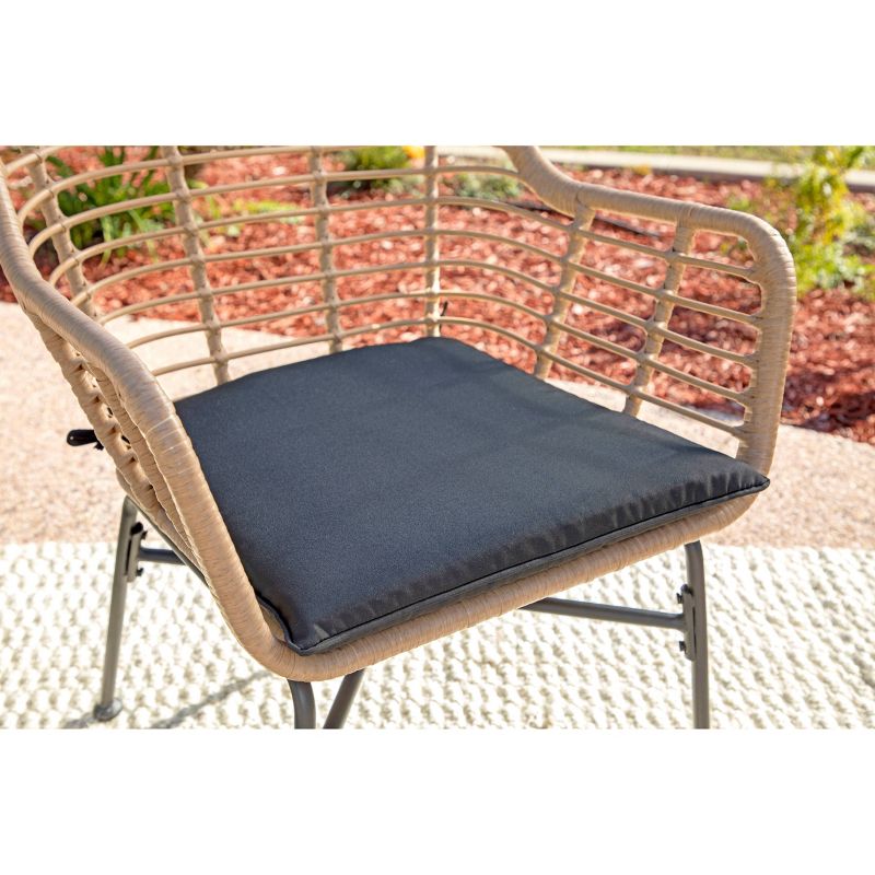 Ava 2pk Outdoor Wicker Accent Chairs - Natural Brown - Coaster