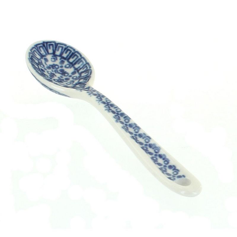 Blue Rose Polish Pottery Olympia Sugar Spoon