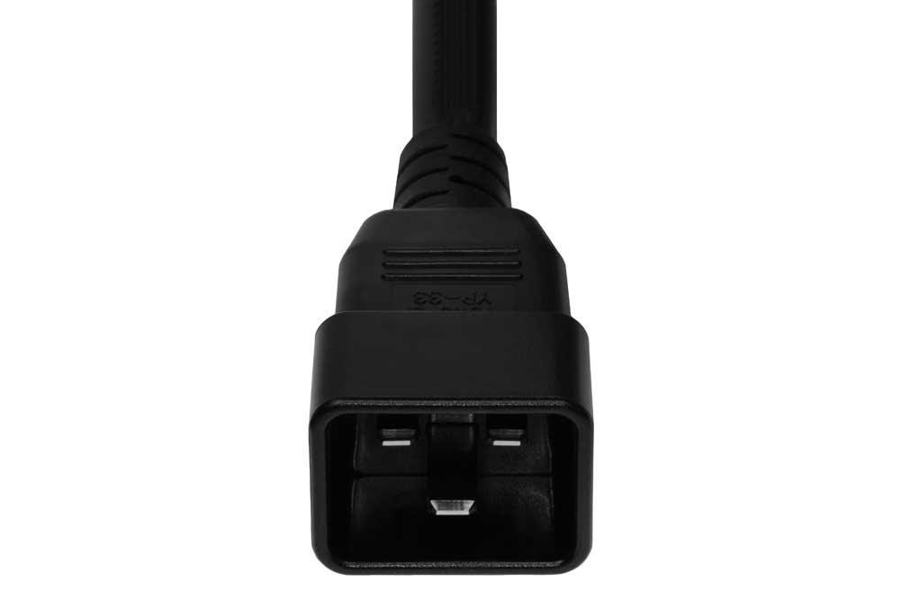 SF Cable, 6ft IEC C20 to C19, 12/3 SJT (20A 250V)