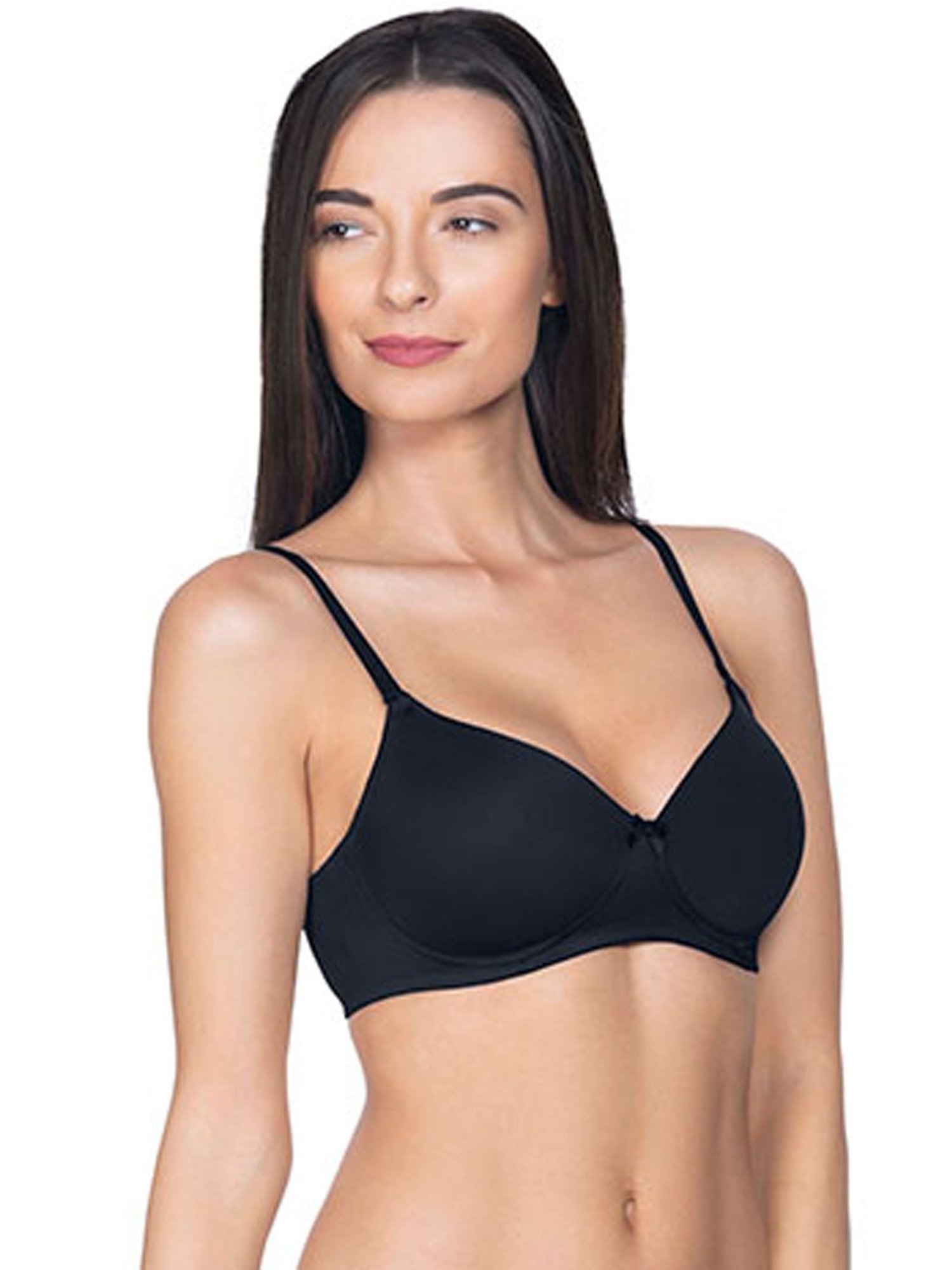 Amante Black Non Wired Padded T-Shirt Bra