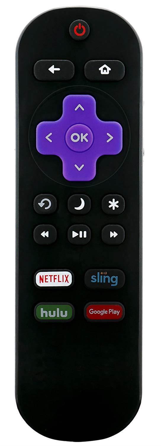 Replaced NS-RCRUS-17 Insignia Roku TV Remote for NSRCRUS17 NS-32DR420NA16 NS-43DR620CA18 NS-48DR510NA17 NS-49DR420NA18 NS-50DR710NA17 NS-55DR710NA17 NS-65DR620NA18