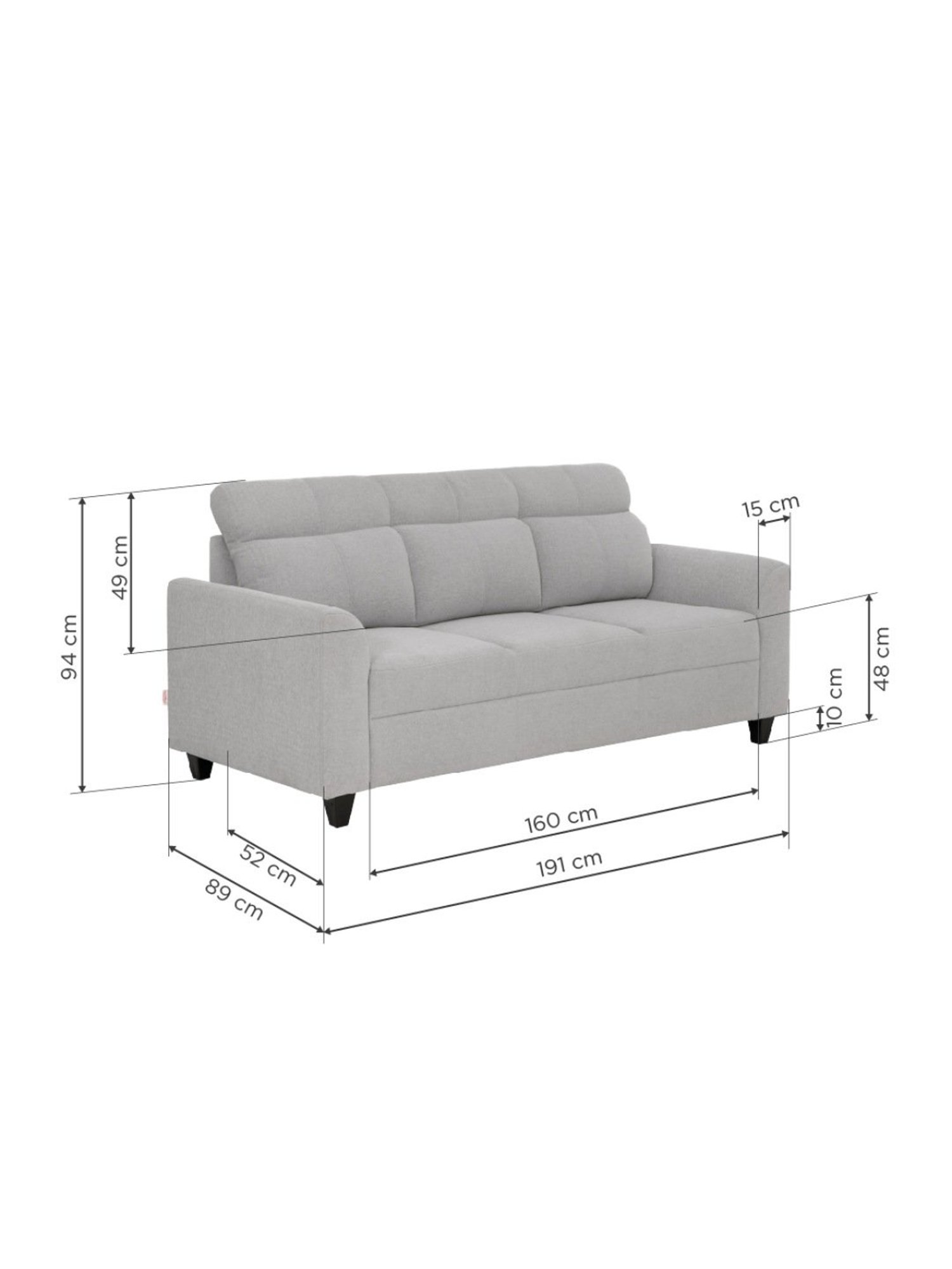 Queen Brady Convertible Sofa with Storage Gray - Serta