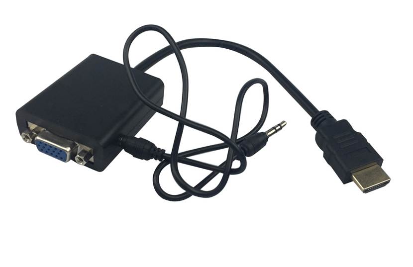 Raspberry Pi 3 HDMI to VGA Cable Converter Male to Female + Audio Cable HDMI to VGA Adapter