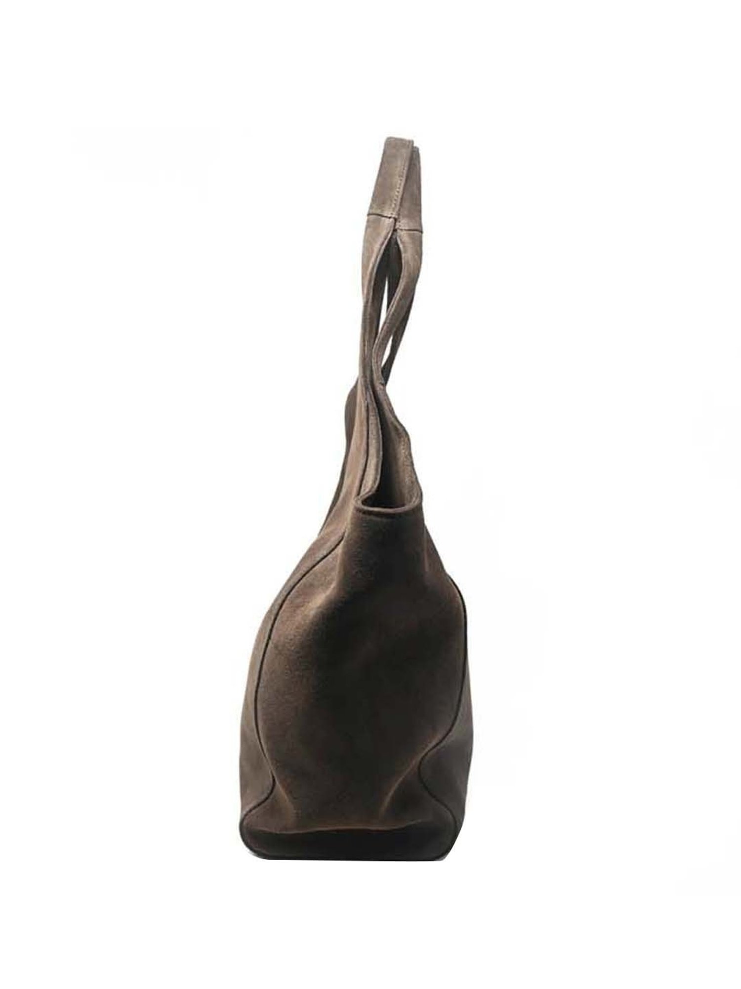 Tohl Brown Solid Large Hobo Handbag