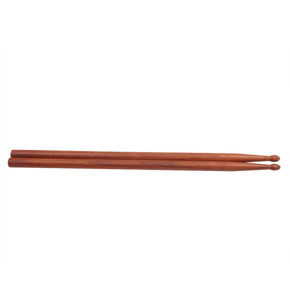 1 Pair of Mahogany Drumstick Drum Sticks Wood Tip Drumstick Percussion