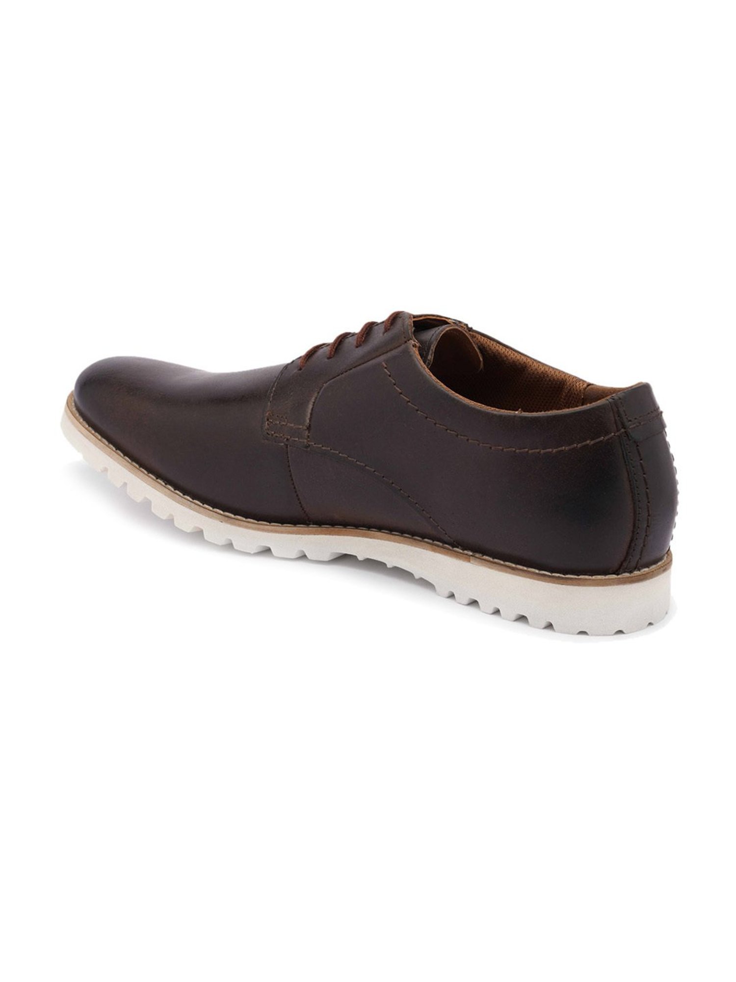 Ruosh Men's Brown Derby Shoes