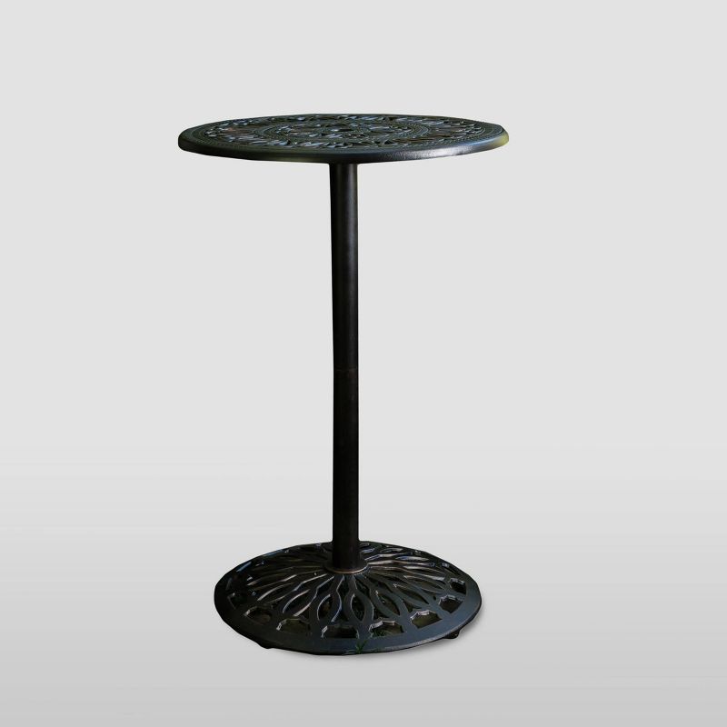 Ariesa 3pc Outdoor Bar Set - White & Gray - CosmoLiving