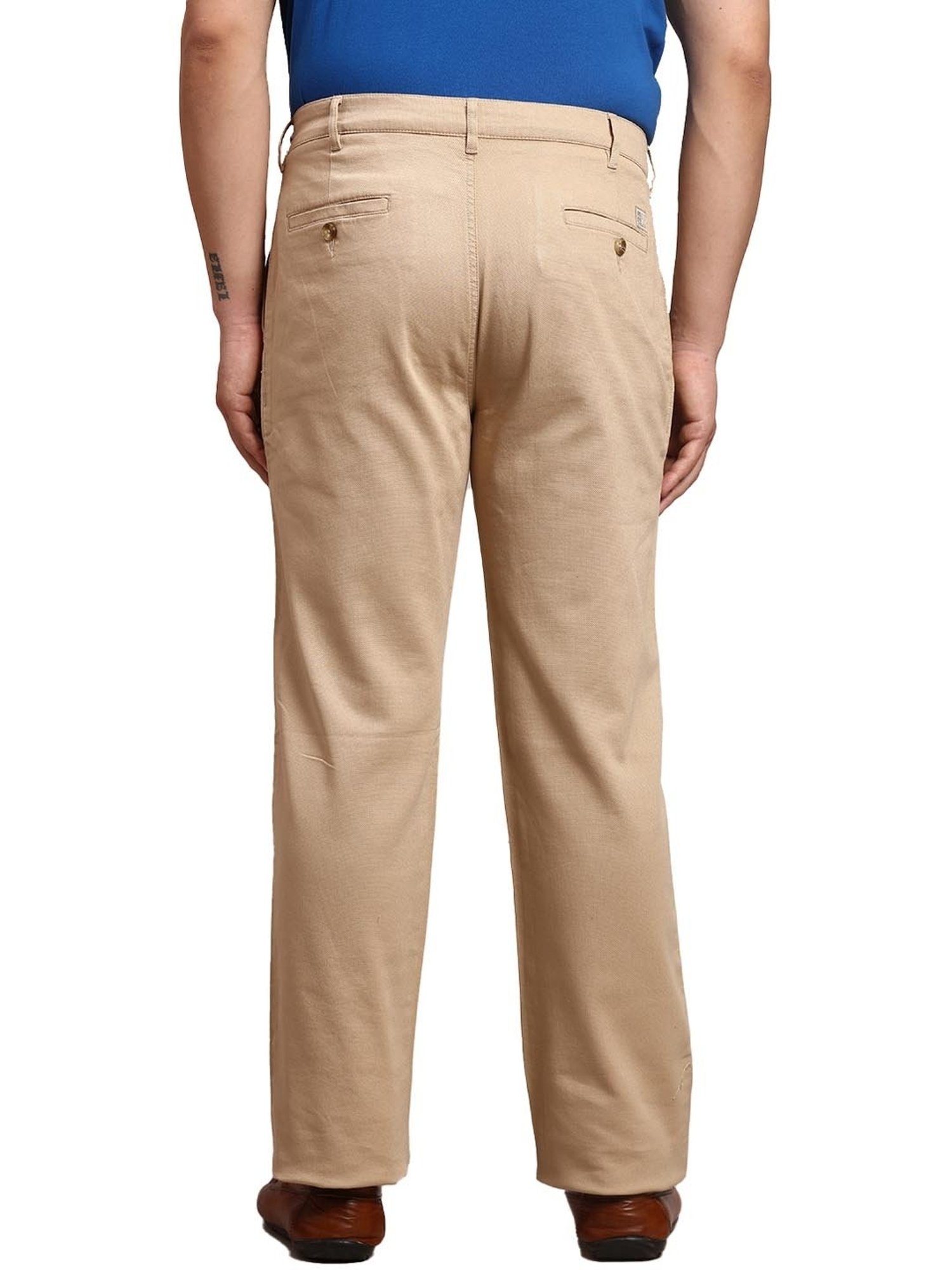 ColorPlus Brown  Regular Fit Trousers