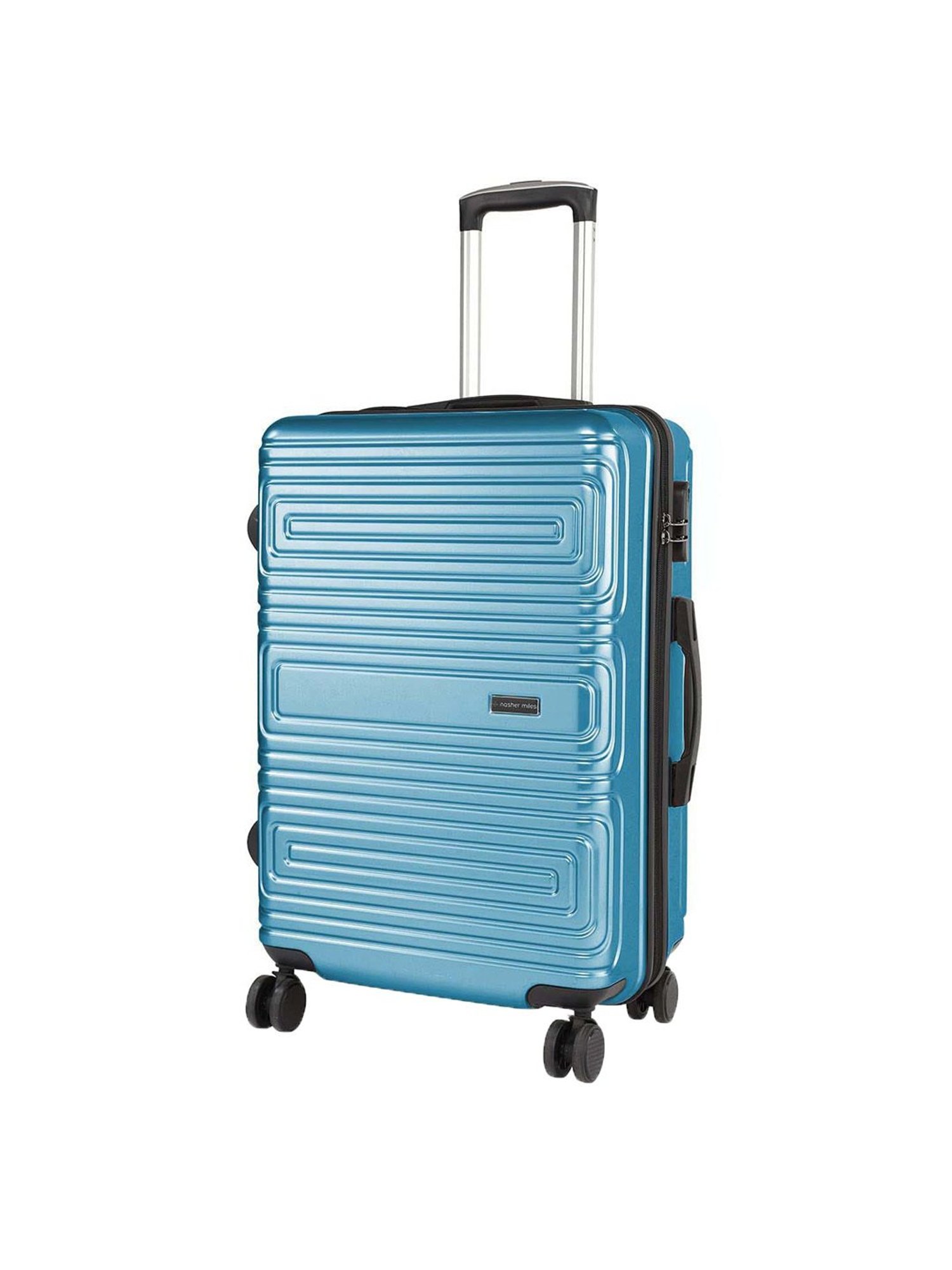 Nasher Miles Dalhousie Hard-Sided Poycarbonate Check-in Titanium Blue 28 inch |75cm Trolley Bag