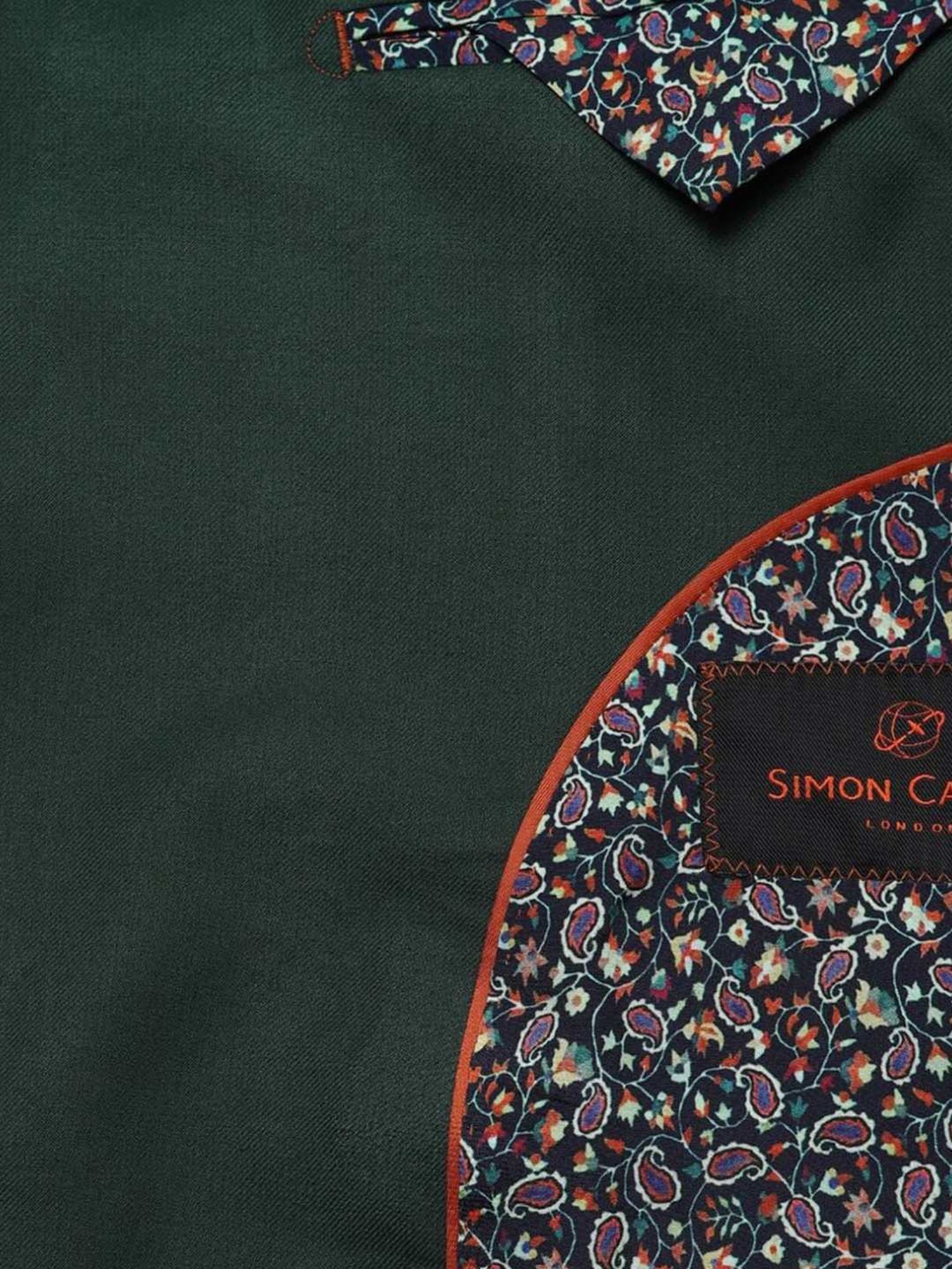 Simon Carter London Green Regular Fit Blazer