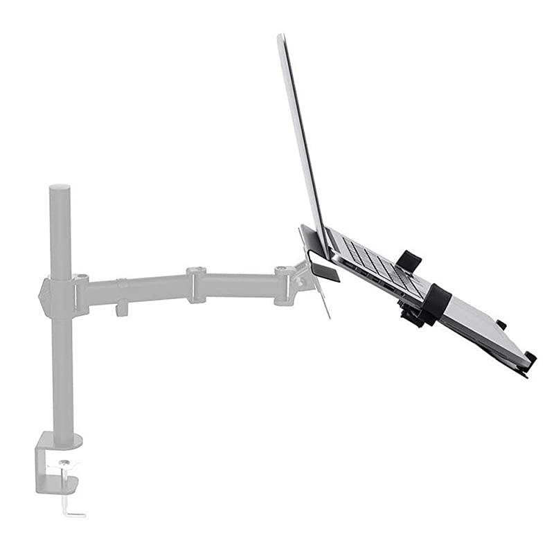 Laptop Holder Attachment for LCD Desk Mounts - Black Ideal for Work, Home, Office Laptops - Workstream Collection