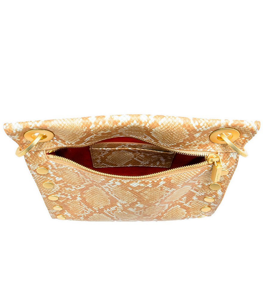 Hammitt Tony Medium Snake Print Leather Studded Crossbody Bag