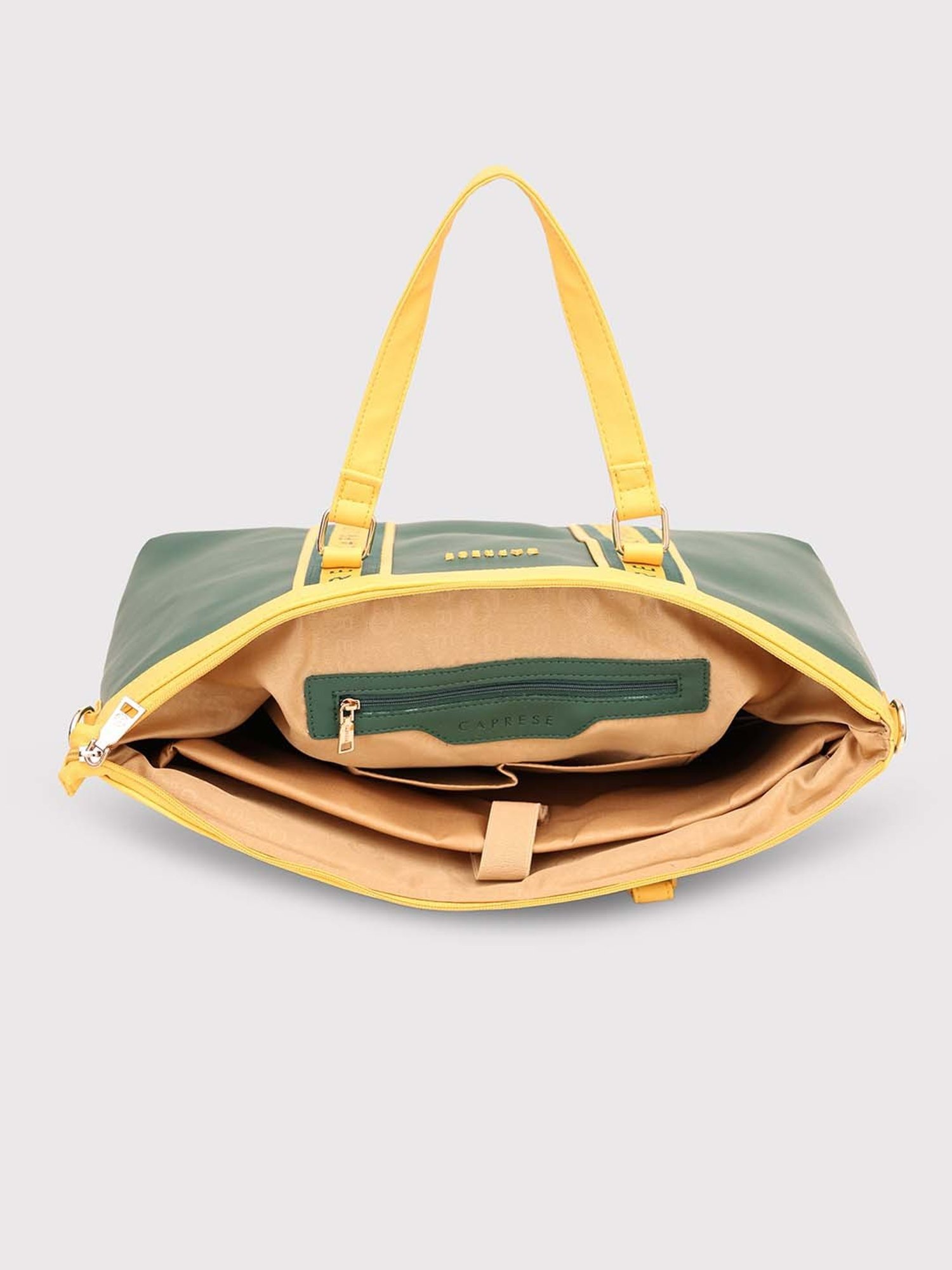 Caprese Trinity Laptop Bag Large Dark Green Women Handbag | Office Handbag | The Kiara Collection