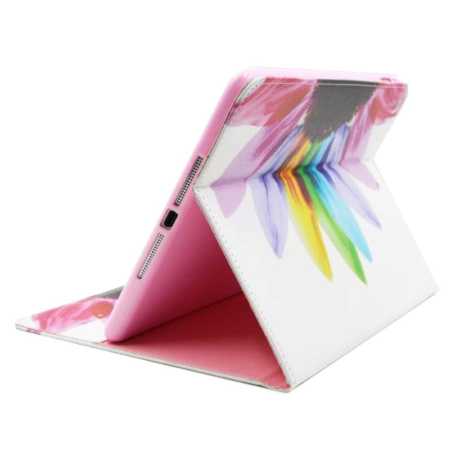 iPad Mini Case, iPad Mini 2/3 Cover, Newshine Colorful Synthetic Leather Slim Fit Flip Stand Wallet Case for 7.9'' Apple iPad Mini 1st 2nd 3rd Tablet (Flower)