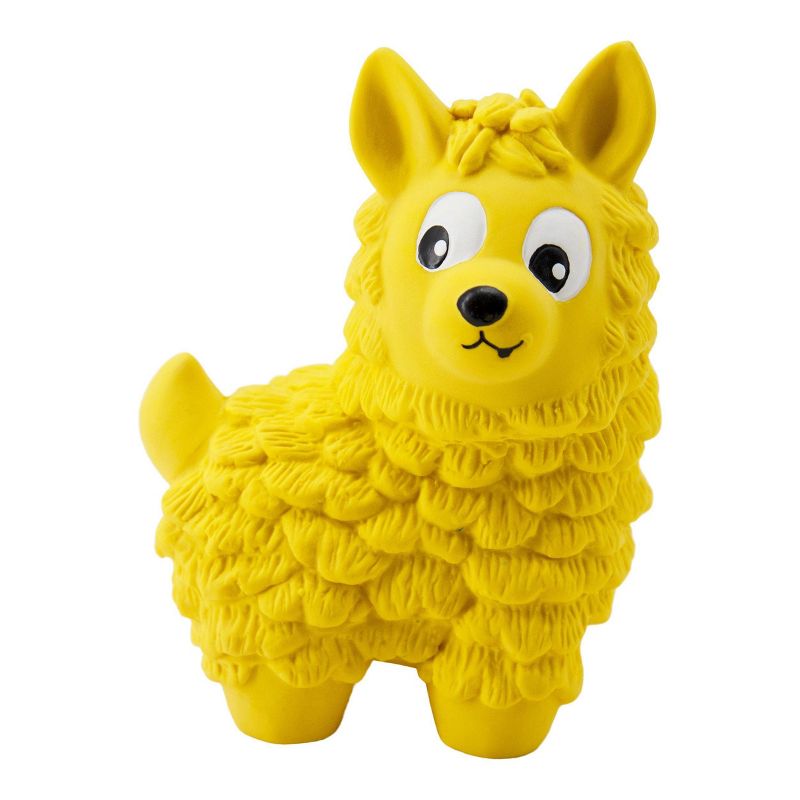 Outward Hound Tootiez Llama Dog Toy - Yellow