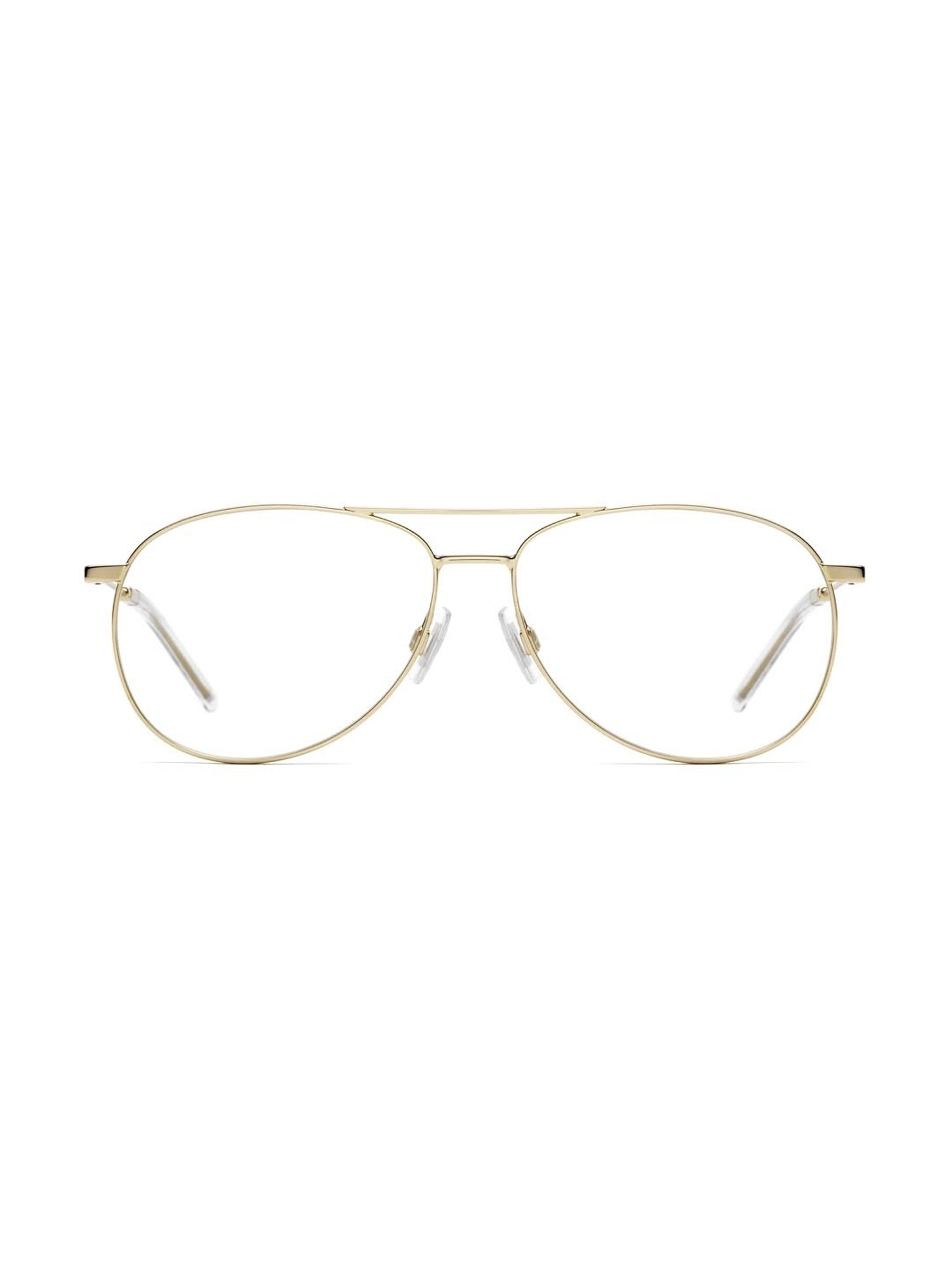 HUGO Gold Aviator Eye Frames for Men