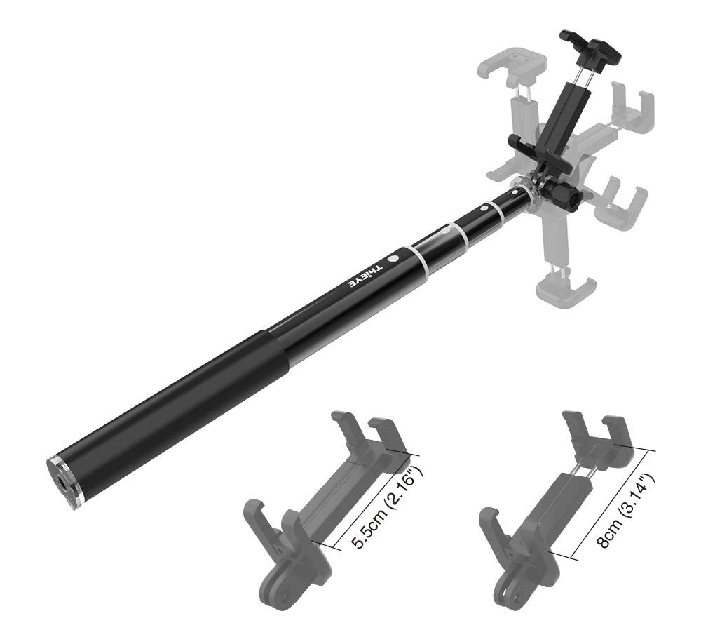 Bluetooth 34 inch Action Camera Selfie Stick Mini Tripod Extendable Monopod For Gopro eken akason All Action Cam And Smartphone