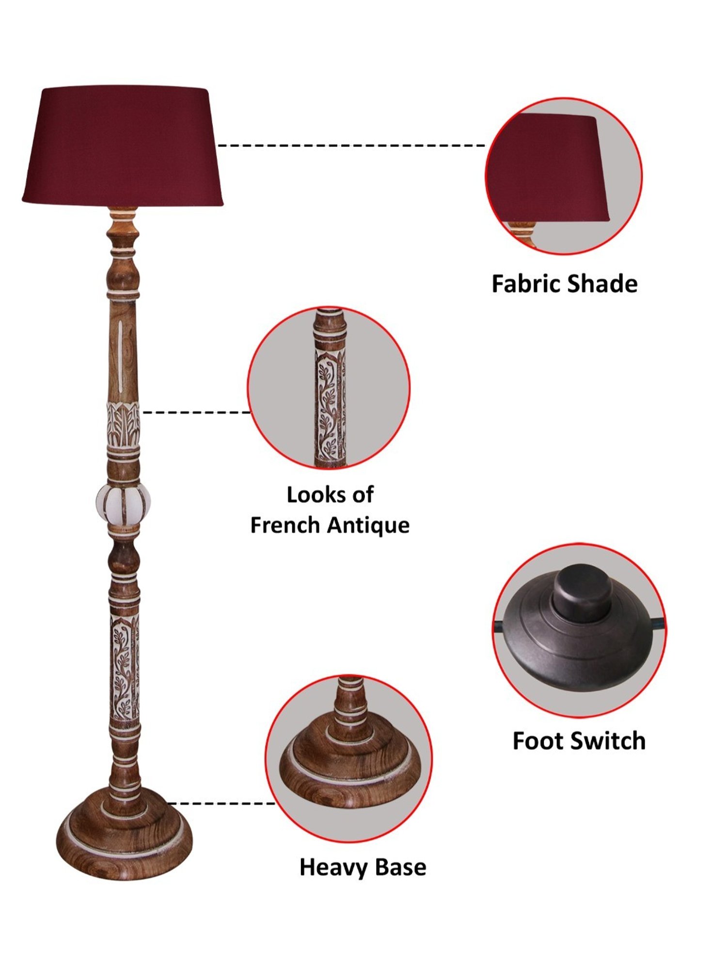 64" x 8.9" x 10.5" Smart Light Full Spectrum Floor Lamp (Includes LED Light Bulb) White - Verilux