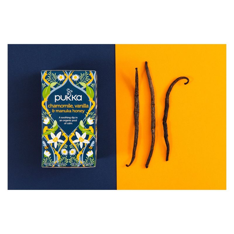 Pukka Chamomile, Vanilla & Manuka Honey Tea Bags - 20ct