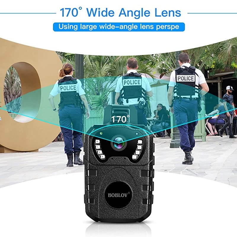 Body Worn Camera Built in 32GB 1080PPortable MultiFunctional 170&deg; IR Night Body Mounted Camer Vision DVR Video for Police Officers Security Guards and More