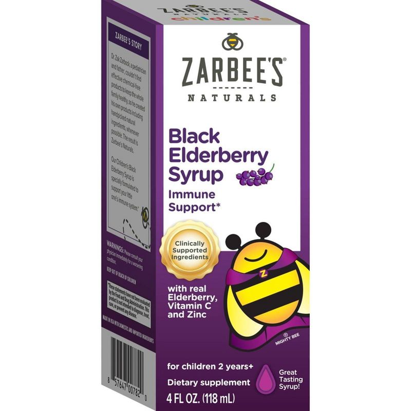 Zarbee's Naturals Children's Elderberry Syrup - 4 fl oz