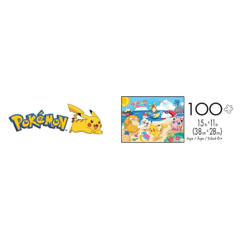 Buffalo Games Entertainment: Pokémon Beach Day Kids' Jigsaw Puzzle - 100pc