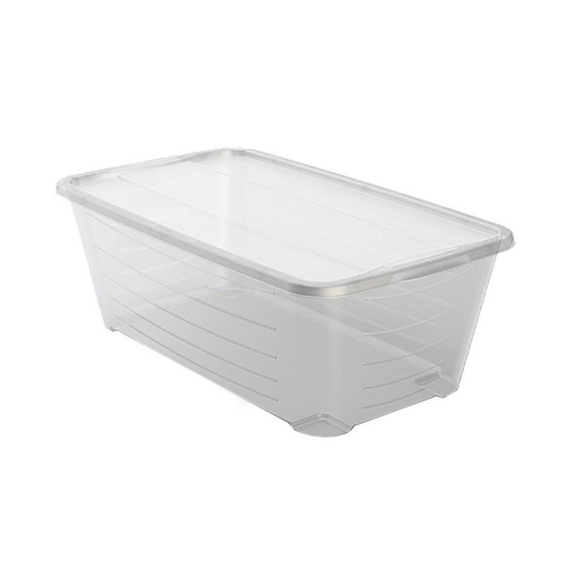 Life Story 5.7-Liter Clear Shoe & Closet Storage Box Stacking Container, 30 Pack