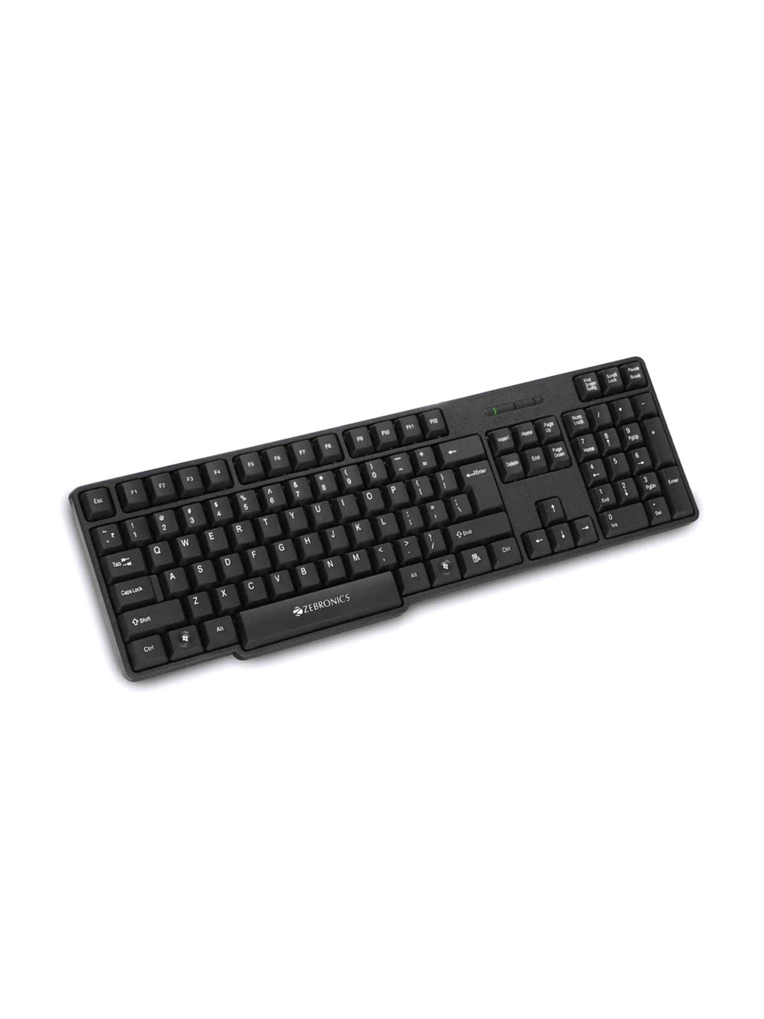 Zebronics K20 Wired Keyboard and Power Optical Mouse Combo Set (Black)