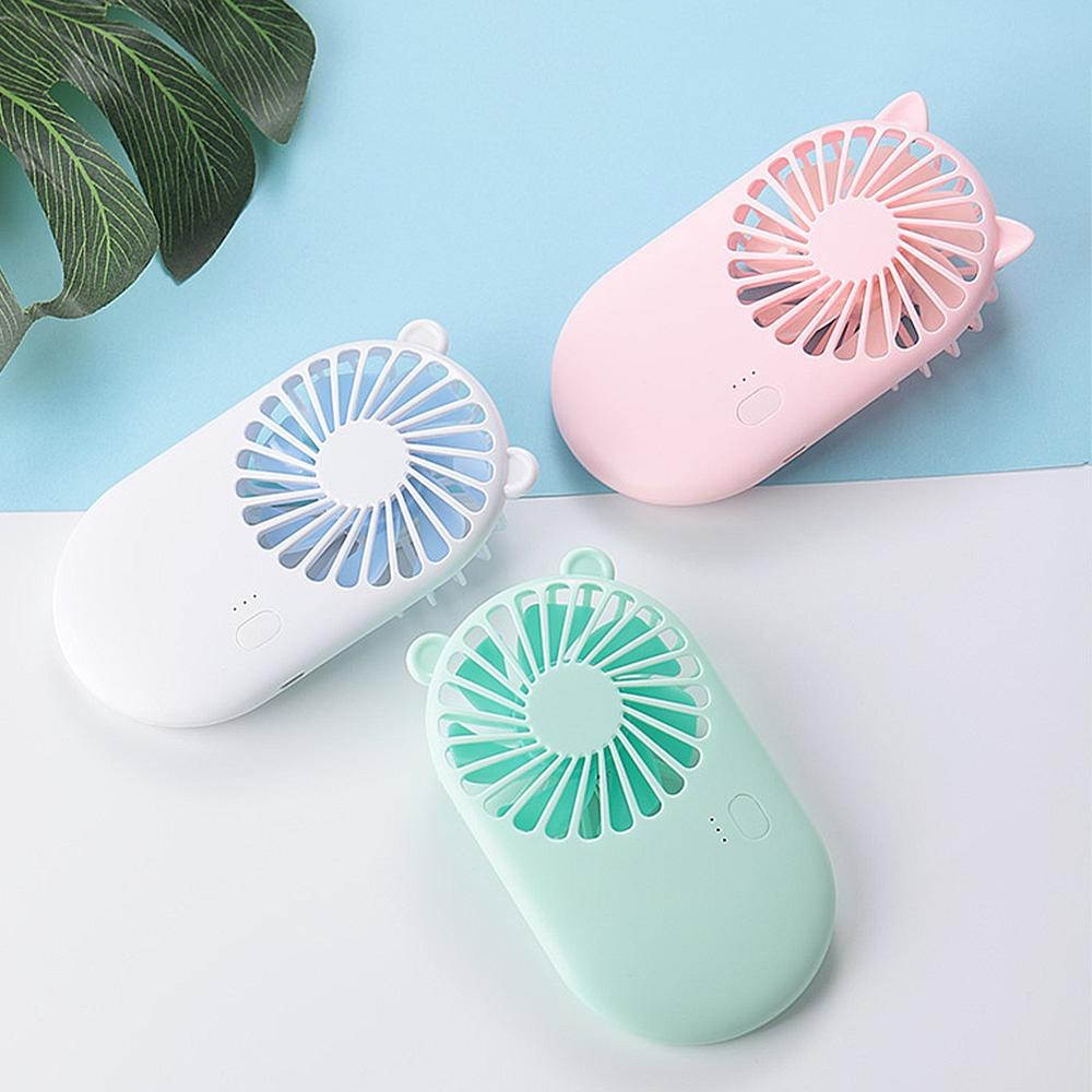 Cool Summer Multi Color USB Fan Cute Portable Handheld Chargeable Fan 3 Mode Cooler For Travel Office Desk Stand Fashion Fan