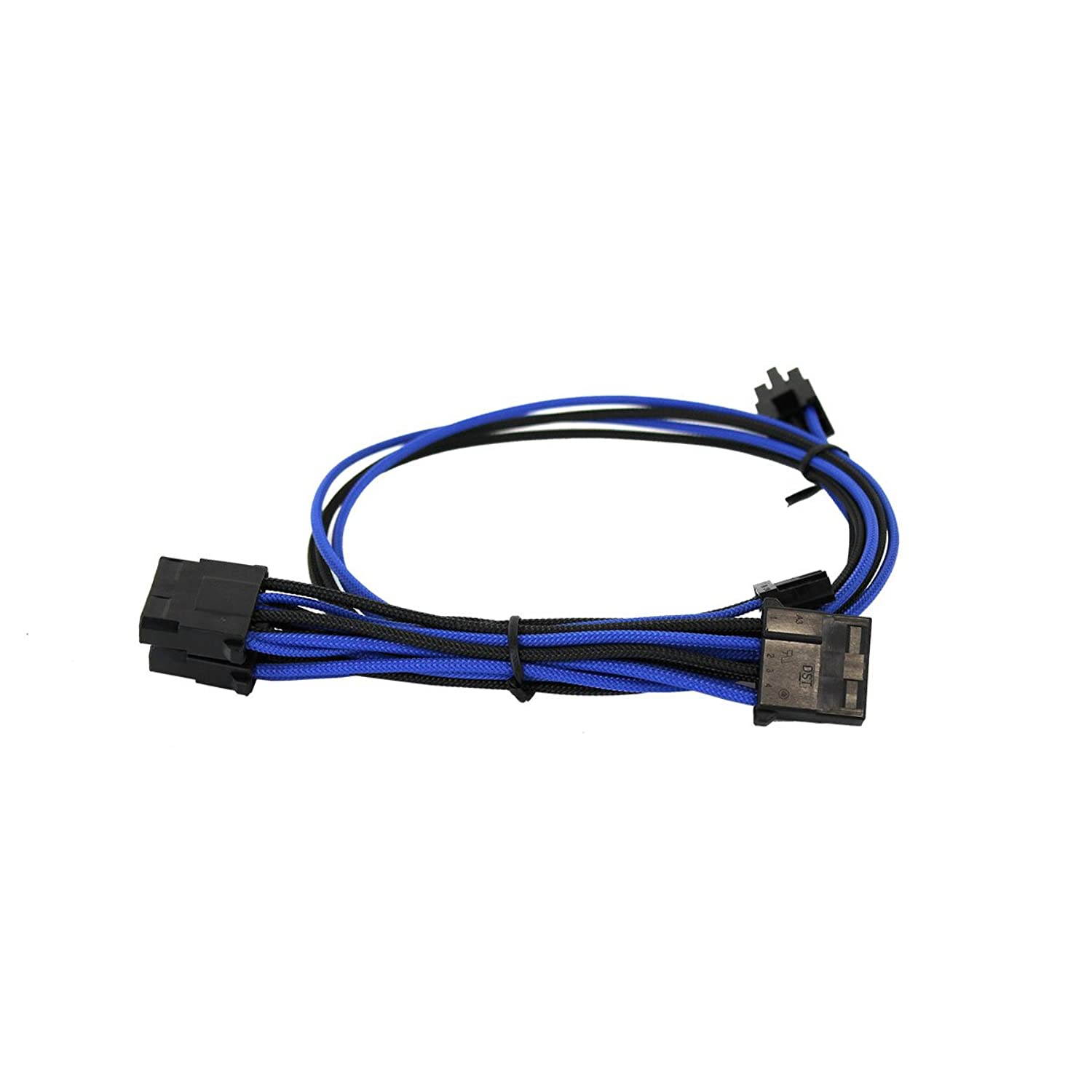 EVGA Black & Dark Blue 1000-1300 G2/P2/T2 Power Supply Cable Set, Individually Sleeved (100-G2-13KU-B9)