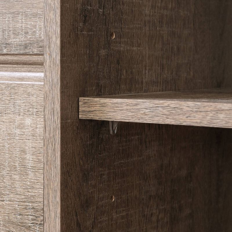 Hankel Changing Table - Pure White and Weathered Oak - South Shore