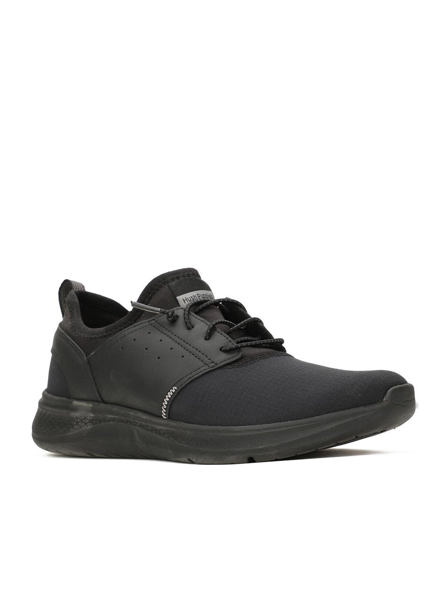 Hush Puppies by Bata Men's Black Running Shoes