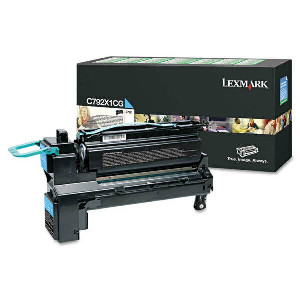 Lexmark C792X1CG Extra High-Yield Toner 20 000 Page-Yield Cyan