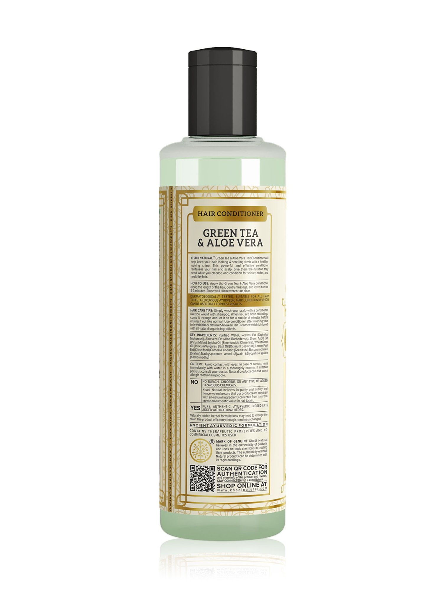 Khadi Natural Green Tea & Aloe Vera Hair Conditioner - 210 ml